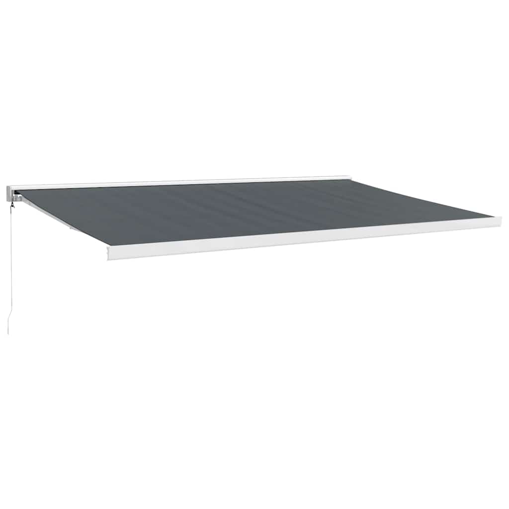 Retractable Awning Anthracite 5x3 m Fabric and Aluminum