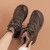 Winter Thickened Non-Slip Snow Boots for Women - Warm, Velvet-Lined, Short Boots for Middle-Aged and Elderly
