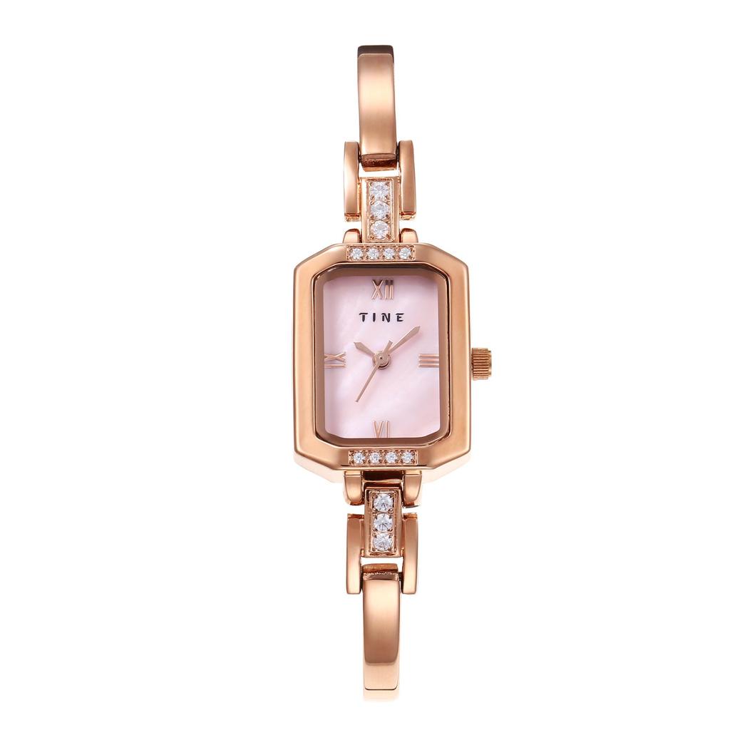 Retro Women's Square Alloy Waterproof Bracelet Watch