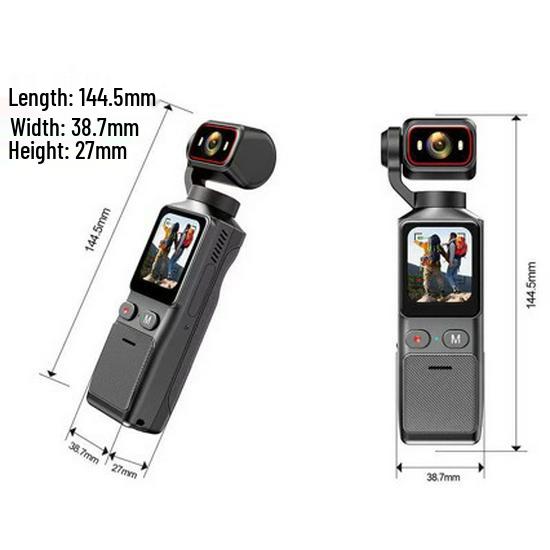 4K Ultra HD Gyroscope Action Camera with WiFi and Image Stabilization for Vlogging and Cycling Sports