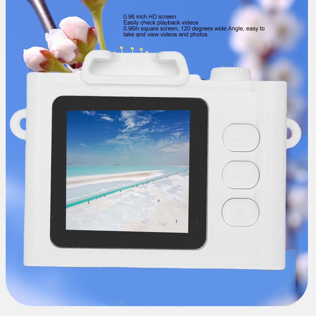 Small Digital Camera 1080P HD Color Screen Thumb Camera Video Recorder with Keychain Wrist Strap for Travel