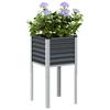 VidaXL Anthracite Planter 45x45x88 Cm Steel, Outdoor Planter, Flower Box, Tomato Planter, Terrace Planter, 4008966