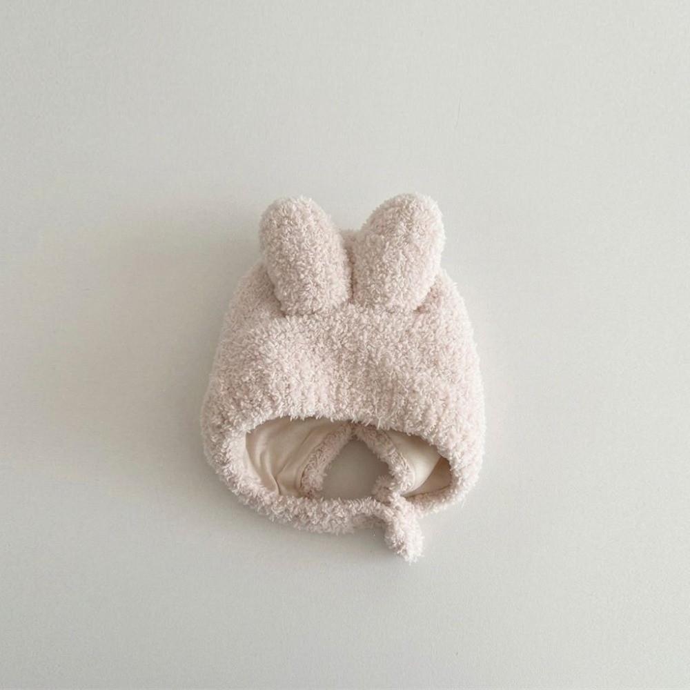 Autumn Winter Bunny Ear Hat Plush Infant Bonnet Cute Newborn Fetal Cap For Baby Boys