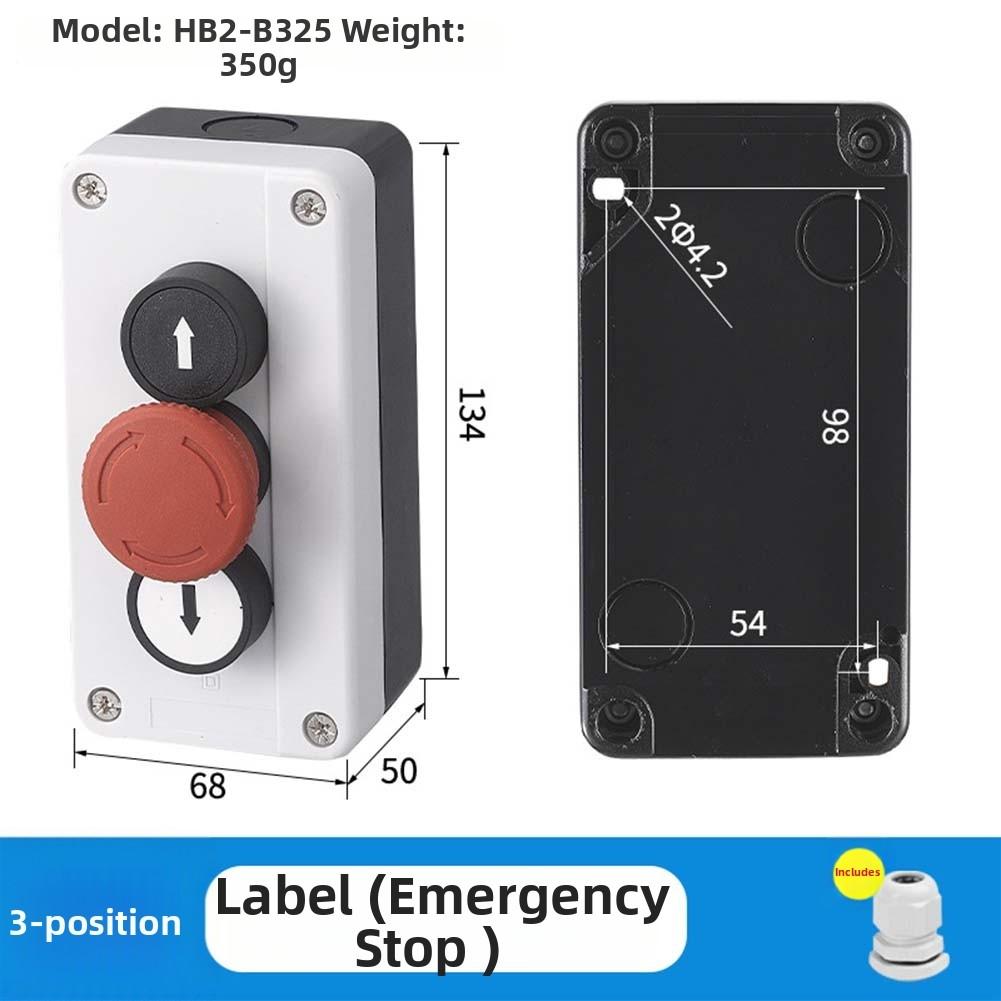 IP65 Sealed Push Button Control Enclosure with Soft Tough Rubber Gasket for Reliable Performance in Damp Conditions