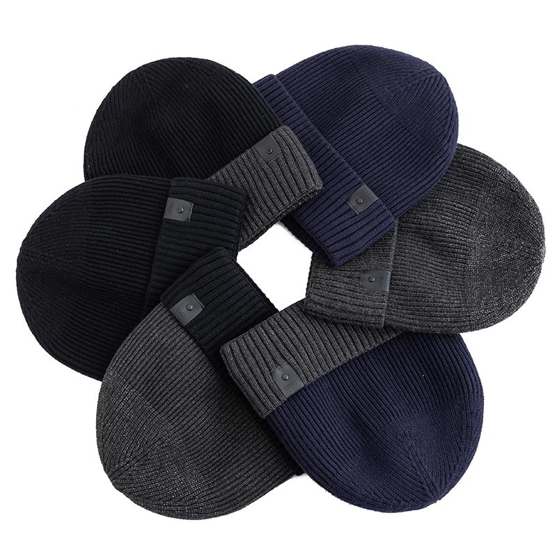 New Unisex Winter Hat Fleece Lined Warm Cap Stylish Soft Beanie Hat For Men Women Outdoor Thicken Ski Sports Knitted Hat