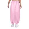 Kids Performance Bloomers - Loose Satin Belly Dance Pants with Elastic Waistband for Parties & Shows