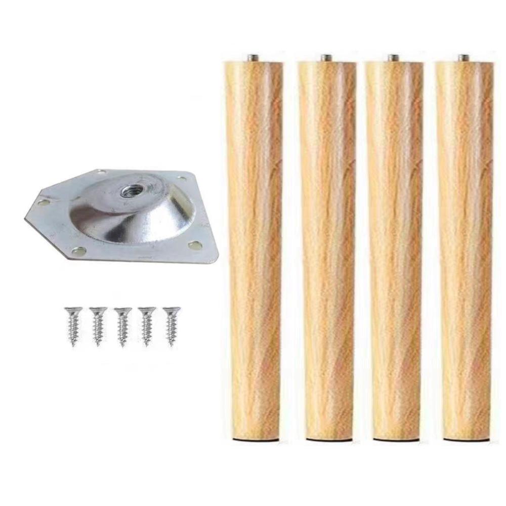 4 шт. 30-60 см ножки для мебели из цельного дерева DIY ножки для шкафа ножки для журнального столика мебельные аксессуары