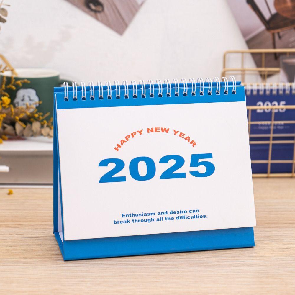 Daily Monthly Desktop Calendar Standing Flip Table Planner Home Office Supplies