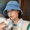 Sunshade Denim Bucket Hats Lightweight Sun Protection Basin Cap Simple Retro Fisherman Hat  Spring