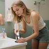 Держатели для зубных щеток для ванных комнат, держатель для зубных щеток и зубной пасты, органайзер для ванной комнаты, черная подставка с вентилируемыми слотами для ежедневного использования в ванной комнате