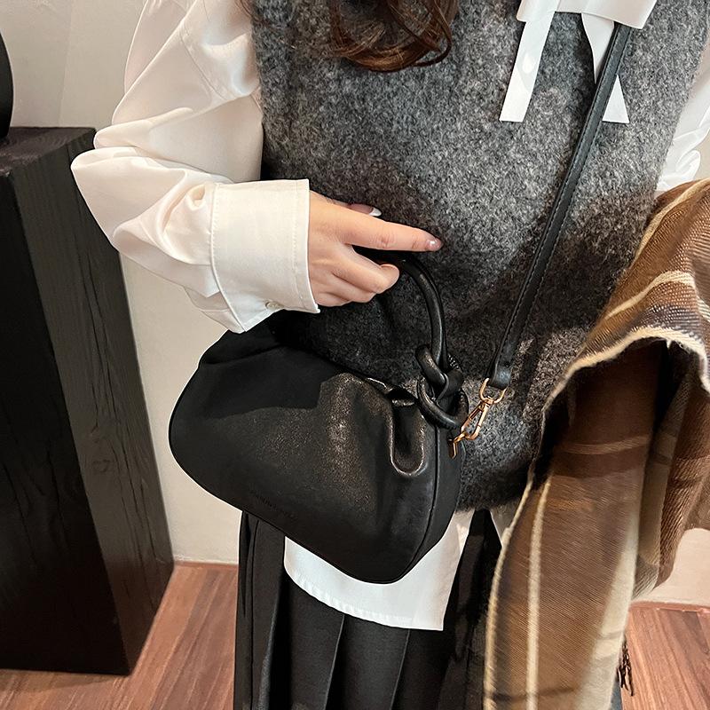 Handheld Fashionable Solid Color Women's Crossbody Bag New Simple Casual Shoulder Bag High-End Handbag KTY
