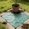 Garden Leaf Tarp Waterproofing Thick Large Size Multifunctional Foldable Yard Leaves Hauling Tarp Green 1.8x1.8m