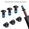12PC BicycleSDisc Brake Rotor Bolts M5x9mm Stainless Steel Highway Mountain Bike Disc Brake Rotor Fixing Screws Accessory Black