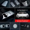Aluminum Alloy Center Control Stick Up Window Button Whole Car Decoration For Tesla Model 3/Y Door Handle Steering Wheel