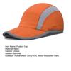 Long Peaked Cap Unisex Sunshade Anti-UV Good Breathability Hollow Mesh Foldable Reflective Strip Sweat Absorption