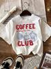 Creative Coffee Club Everyday 7Am 11Amprint Women T Shirts All-Match Cotton T-Shirt Casual O-Neck Top Summer Y2K Streetwear