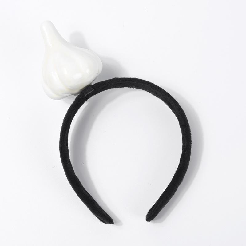 Креативные 3D-ободки для волос с овощами: Аксессуары для волос из моркови, перца, баклажана и зеленых овощей для женщин