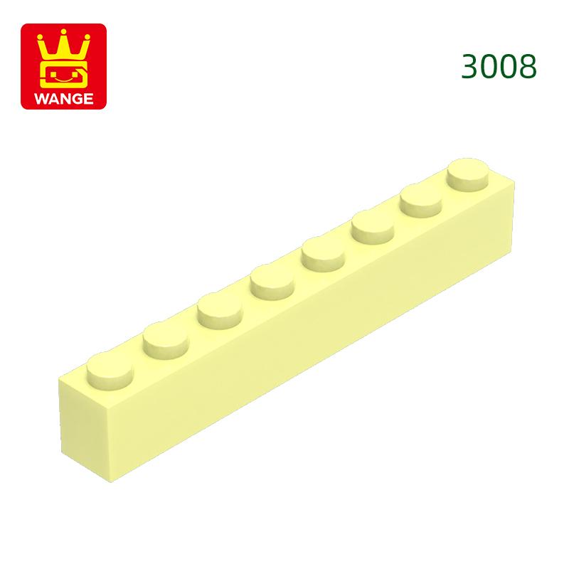 Нетоксичный 33 шт./лот 3008 1x8 Строительный блок с высоким отверстием Moc Базовые классические детали Кирпичные аксессуары Совместимы с DIY Детские игрушки Подарочная коробка
