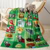 Zombie Plants Party Blanket Soft & Cozy Perfect for Couch Sofa Livingroom Four Seasons Universal Modern Suitable for Gifting Relatives and Friends