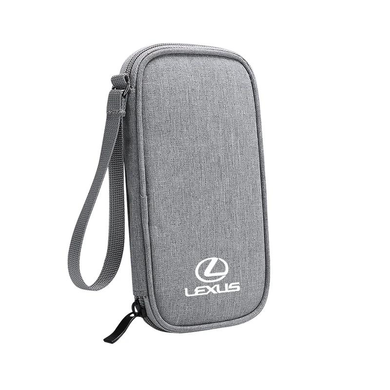 Car Data Cable Storage Bag Waterproof Organizer Box For Lexus ES300h GX460 GX RX450h IS200 IS250 UX250h RX350 LX570 LX600 LX470