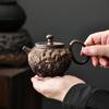 Retro Rough Pottery Teapot Single Pot Home Japanese Handmade Kiln Change Gilt Rust Glaze Ceramic Kung Fu Tea Set Tea Maker