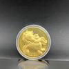 2026 Zodiac Horse Gold Color Commemorative Coin Decoration Metal Crafts Souvenir Medal Year Of The Horse