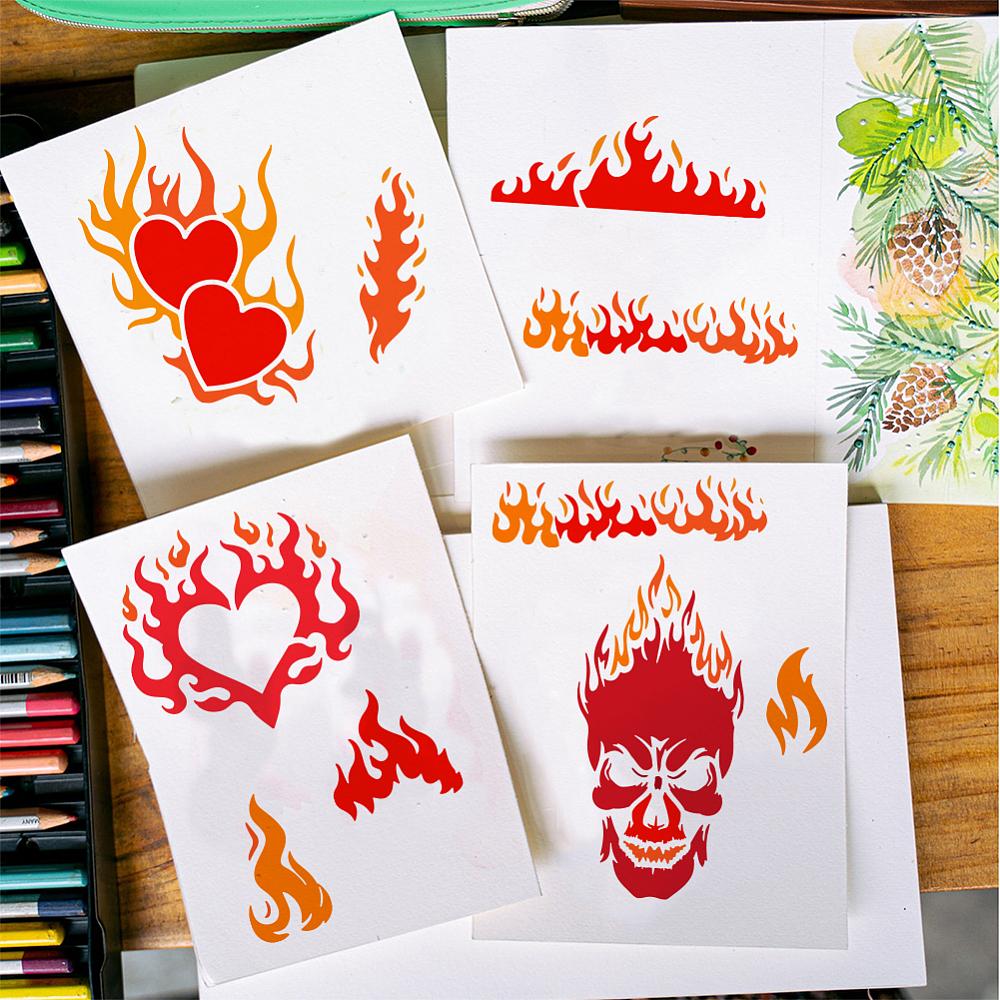 Plastic Drawing Painting Stencils Templates for Painting on Scrapbook Fabric Tiles Floor Furniture Wood Rectangle Others 29.7x21cm