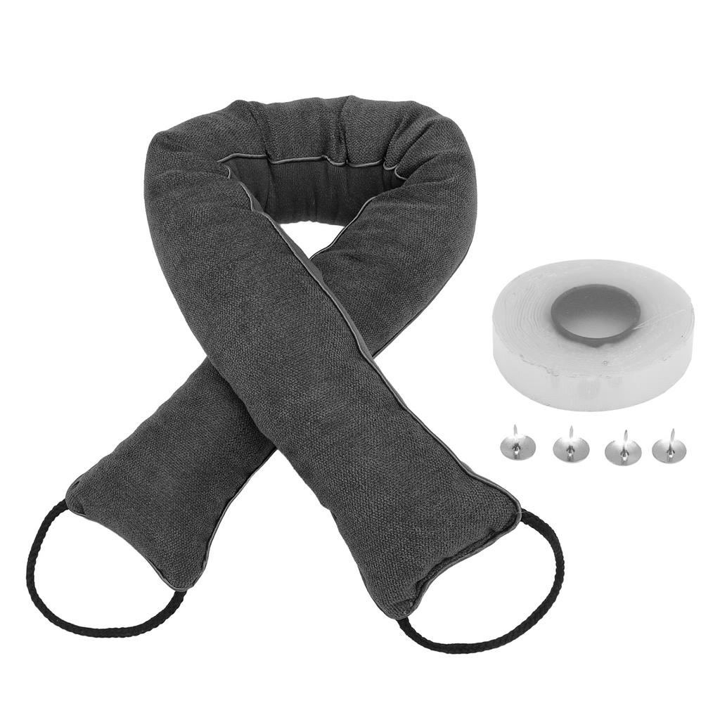 Змея для двери Уплотнитель от сквозняков Пыленепроницаемый Шумоизолирующий Моющийся Уплотнитель под дверь для дома Бежевый