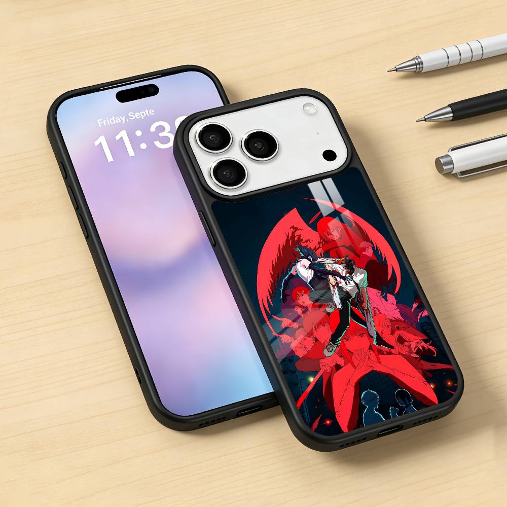 Крутой чехол для телефона с аниме R-Reze для iPhone 17, 16, 15, 14, 13, 12, Pro, Max Для Magsafe Магнитная Беспроводная Зарядка