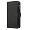 Leather Wallet Flip Case For Doogee N55 Plus N60 Pro Note 58 59 56 56x with Card Slots, Zipper Pocket, Crossbody Strap and Wristlet