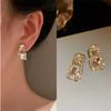 Elegant Fashion Korean Zircon Dangle Earrings for Women Girl Gift Jewelry Wholesale
