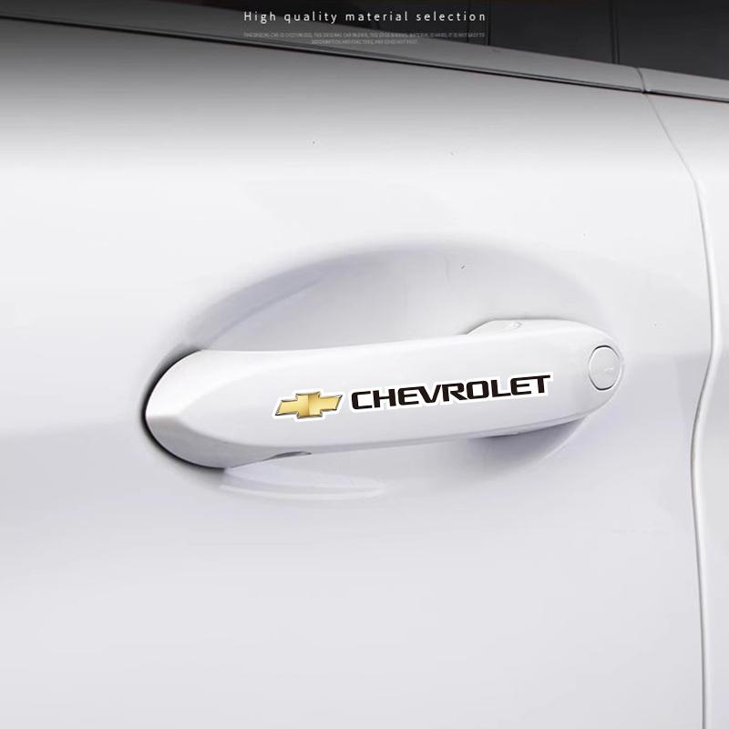 4 шт. Декоративная наклейка на кузов автомобиля, Автомобильные эмблемы-наклейки для Chevrolet Cruze Sonic Silverado Corvette Trax Camaro Captiva Tahoe Z71