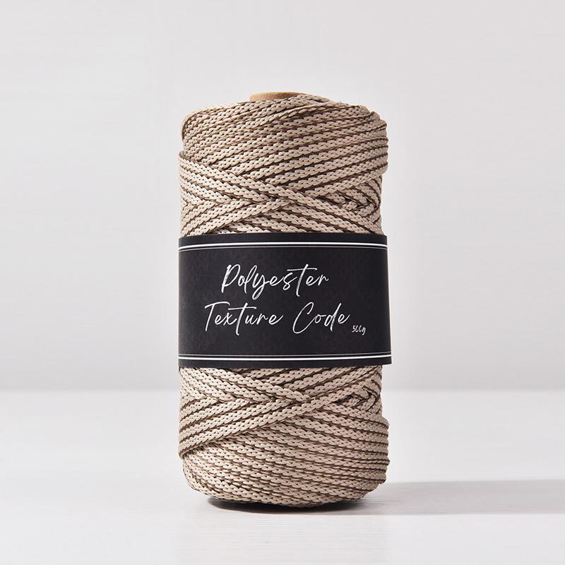 5 мм Двухцветный смешанный 5 мм Полиэстеровый плетеный шнур, Ручная вязка для сумки, ковра, вязальной пряжи, нить для браслета из конского волоса, 70 ярдов