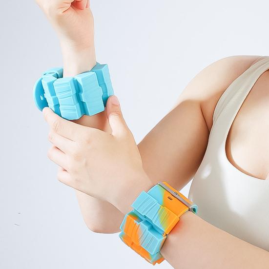 2Pcs Wrist Weights Set Adjustable Design Waterproof Easy To Clean Silicone Workout Weights Bracelets for Men Women