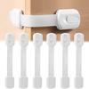 6Pcs Child Proof Drawer Lock Self-Adhesive Baby Proofing Refrigerator Oven Dishwasher Cabinet Cupboard Lock Kids Safety Freezer Door Latch Lock