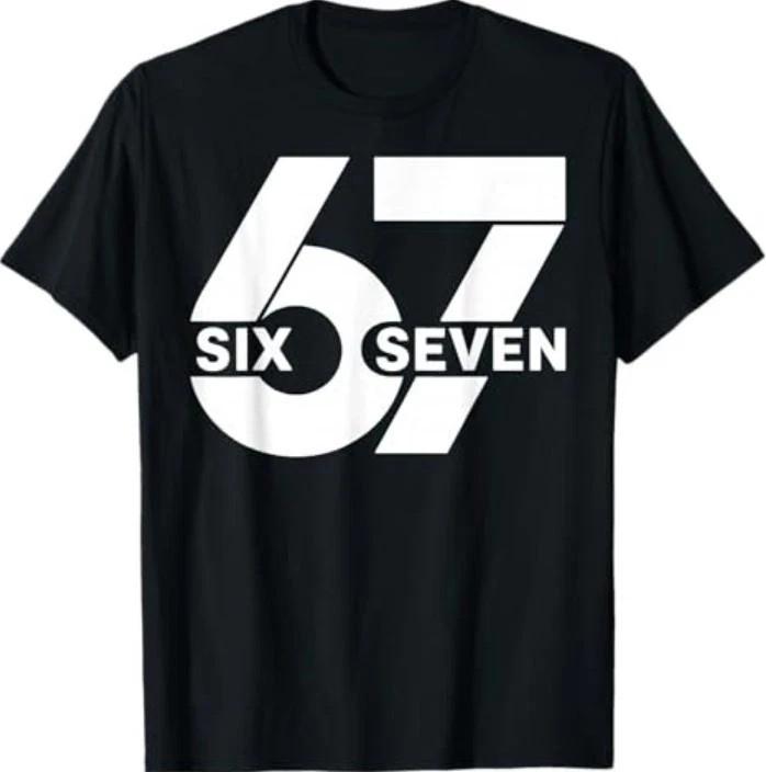 67 Шесть Семь Мем S-5XL Унисекс Футболка