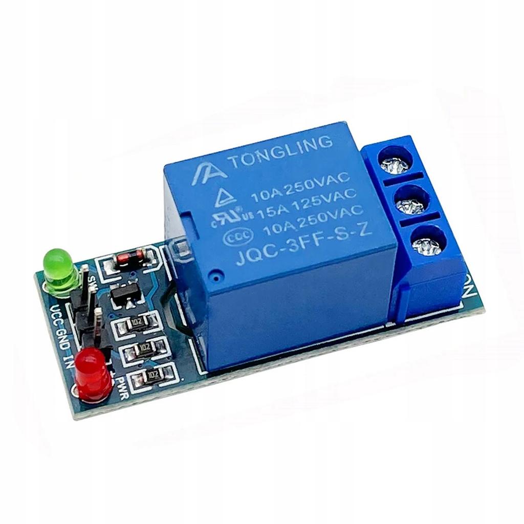 Rosfix Одноканальный модуль реле 5 В – Совместим с Arduino | Оптическая изоляция | Размеры 34x25x19 мм
