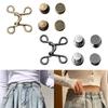 2 Set Button Adjustable Waist Extender Replacement Buckles Black Bronze