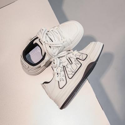 Корейская версия повседневных спортивных кроссовок, дышащие, 2024, новые модные универсальные удобные туфли на плоской подошве для женщин, осеннее время