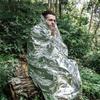 Спасательное одеяло Термоодеяло Наружное Выживание Аптечка Первая Помощь Спасательное Космическая Фольга Лагерь Поход Альпинист Тревожный Рюкзак Теплосберегающее