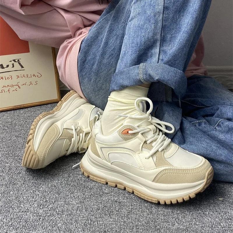 Модные новые женские кроссовки, модные, универсальные, повседневные, удобные, нишевые, на платформе, легкие, женские, кроссовки, обувь Zapatillas