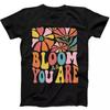 Bloom As You Are Mental Health Boho Flowers Retro Funny Gift Black T Shirt 220