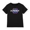 K-Pop Охотники на Демонов Huntrix Huntr/X Пастельный Логотип Детская Футболка 3-13 Лет, Черный