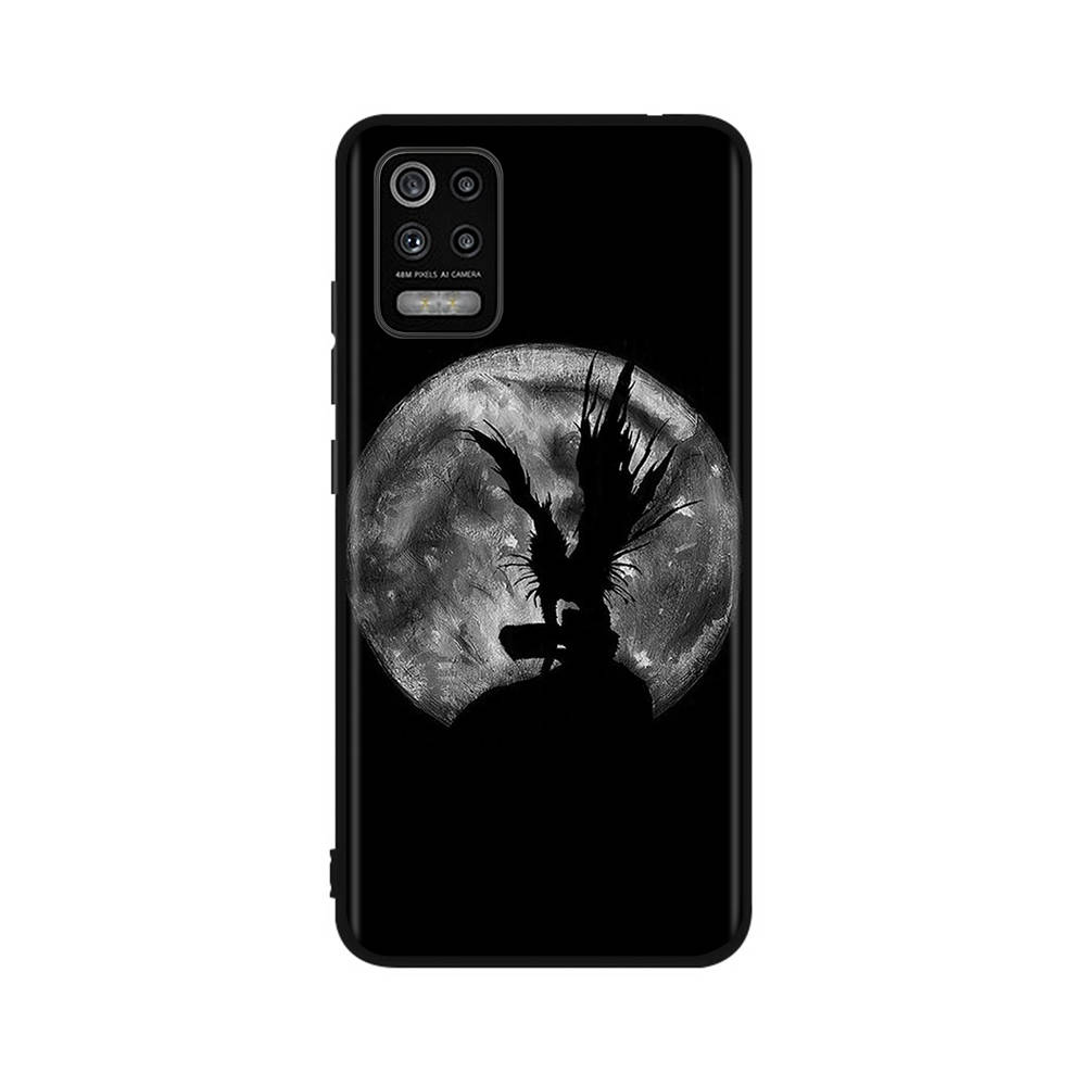 Чехол DT21 Death Note для OPPO Reno 8 6 5 4 Pro Find X3 A17 A31 A38 A40 A53 A54 A55 A74 A76 A78 A77 A80 A94 A95 A96 Lite черный мягкий чехол
