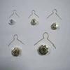 50PCS Gold Silver Christmas Tree Decorations Aluminium Metal Hangers Cap  Christmas