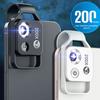 1 шт/2 шт Nano Zoom 200x для iPhone Mini Pocket Microscope Camera Attachments для Android Clip Microscopes Увеличительное стекло с CPL-линзой