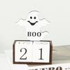 Halloween Wooden Countdown Calendar Halloween Advent Calendar Handmade Pumpkin Ghost Castle Tabletop Decoration