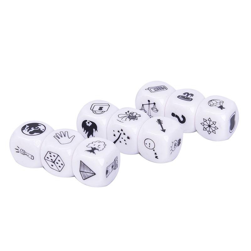 9 шт., настольная игра-головоломка с кубиками истории, рассказывающая истории детям, забавная английская игра