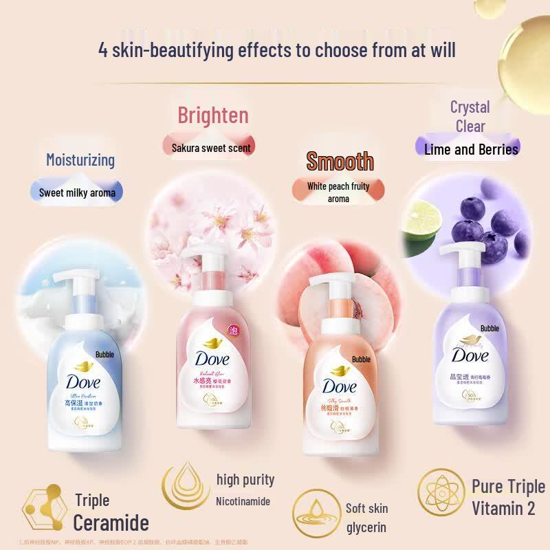 Dove Niacinamide Gentle Amino Acid Bubble Body Wash Duo