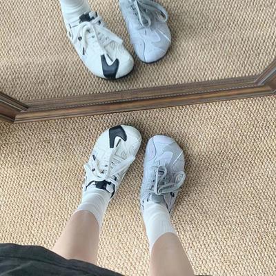 Французские универсальные туфли Boken на плоской подошве для женской летней носки 2025, новая толстая подошва с увеличением высоты и крутые шлепанцы